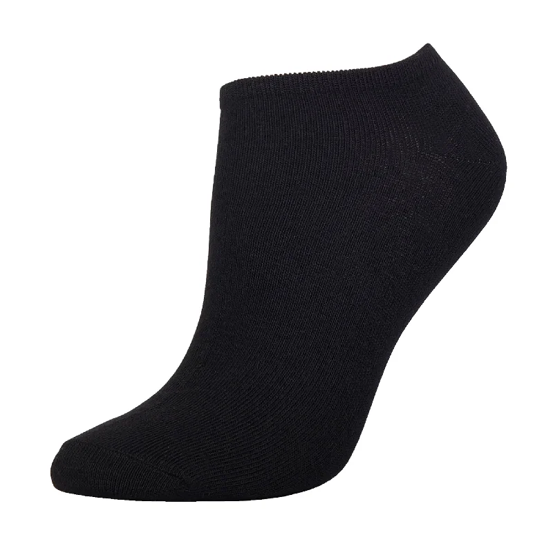 MAMIA NO SHOW PLAIN BLACK SOCKS (70033_BT-D)