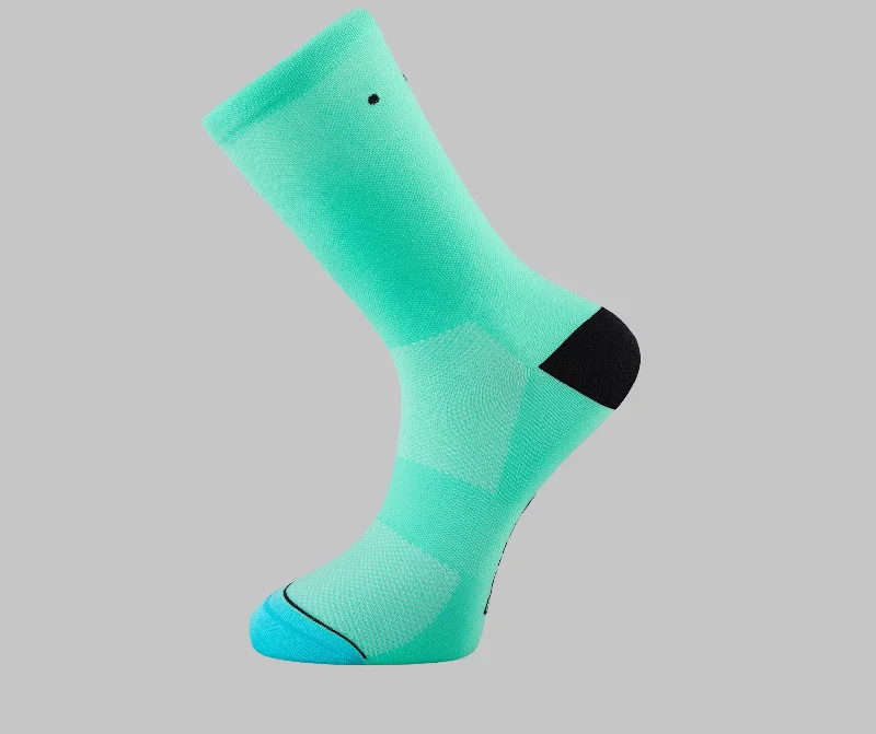 Aqua Menthe Cycling Socks