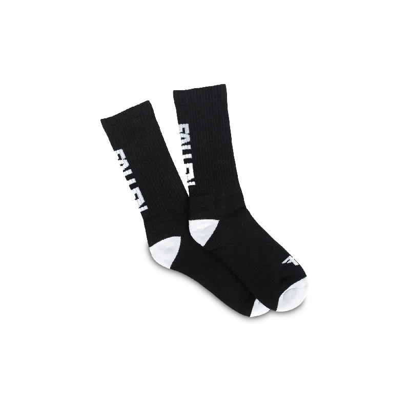 BACK LOGO SOCK BLACK/WHITE