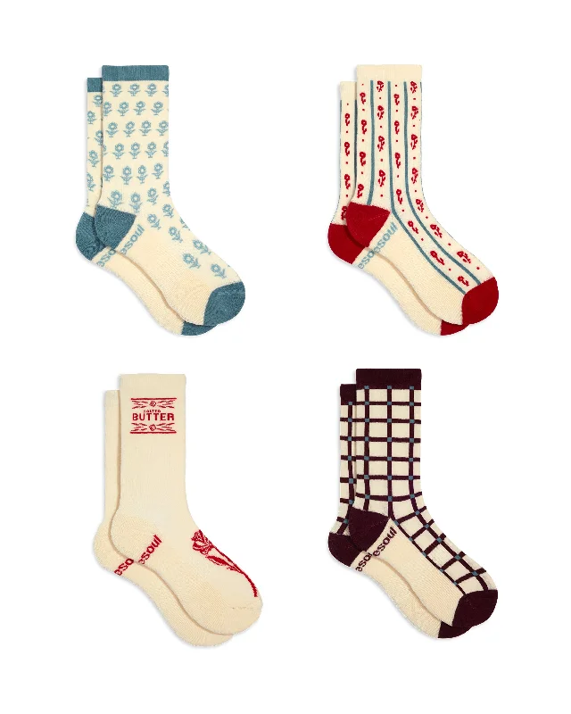 Bekah High Sock 4 Pack Mixed