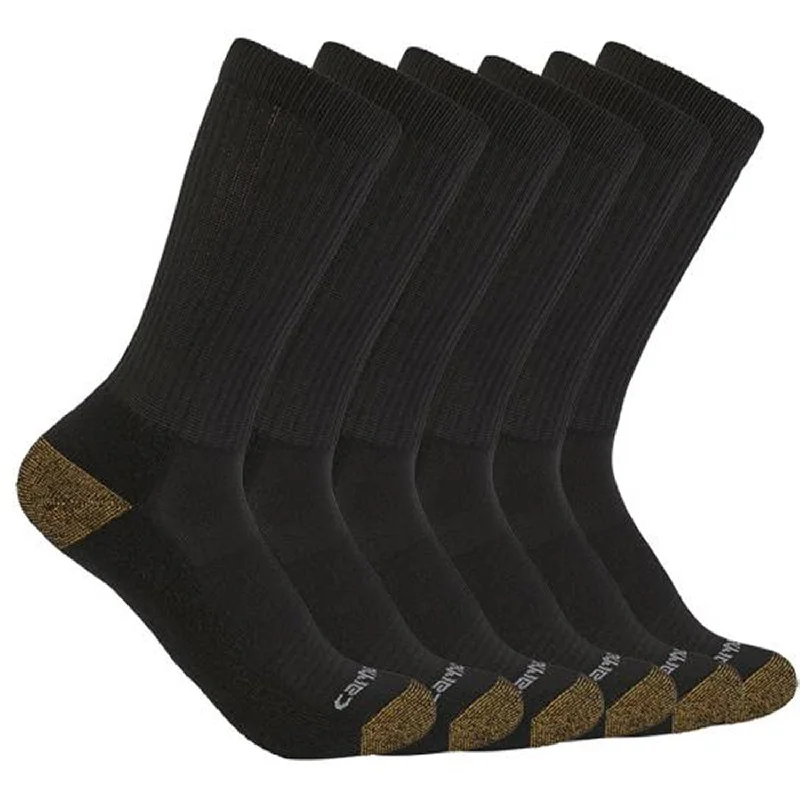 Carhartt Men's Midweight Crew 6-Pack Socks