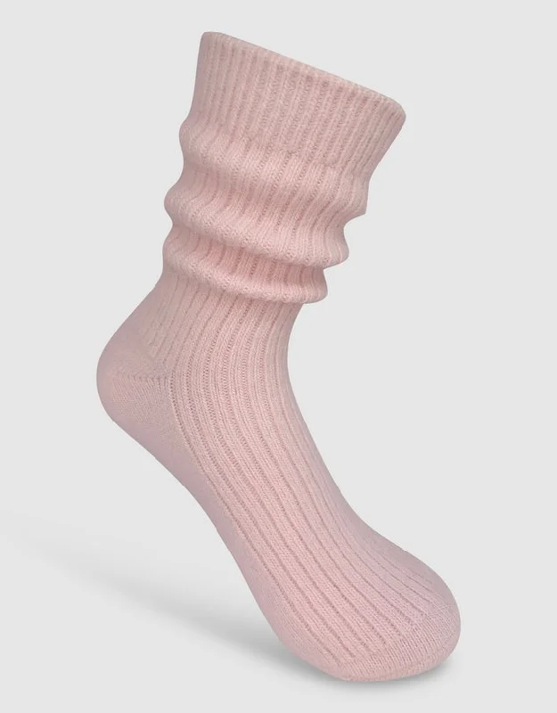 Cashmere Socks - Baby Pink