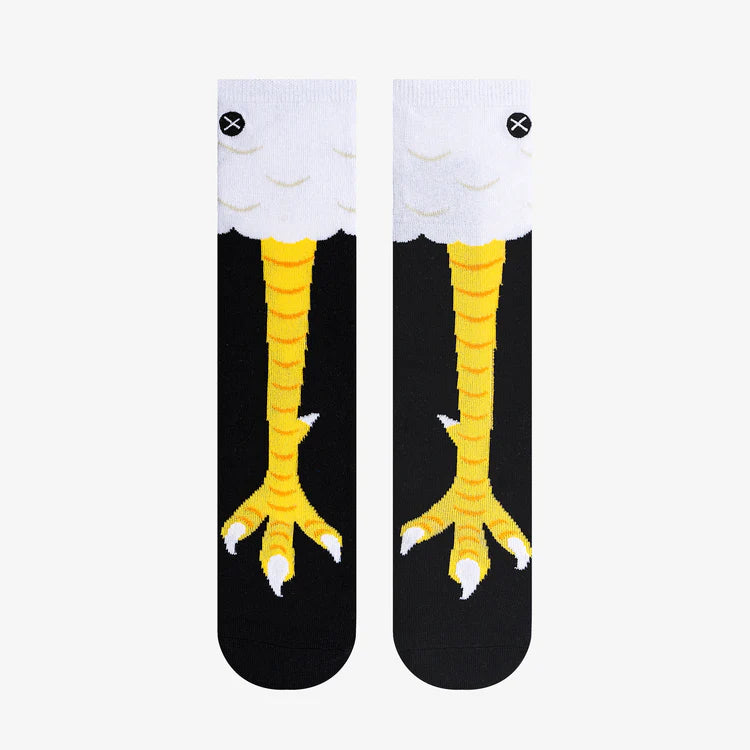 CHICKEN FEET BIG KIDS CREW SOCKS