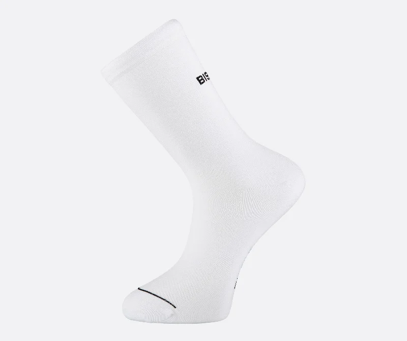 Classic White Cycling socks - Text