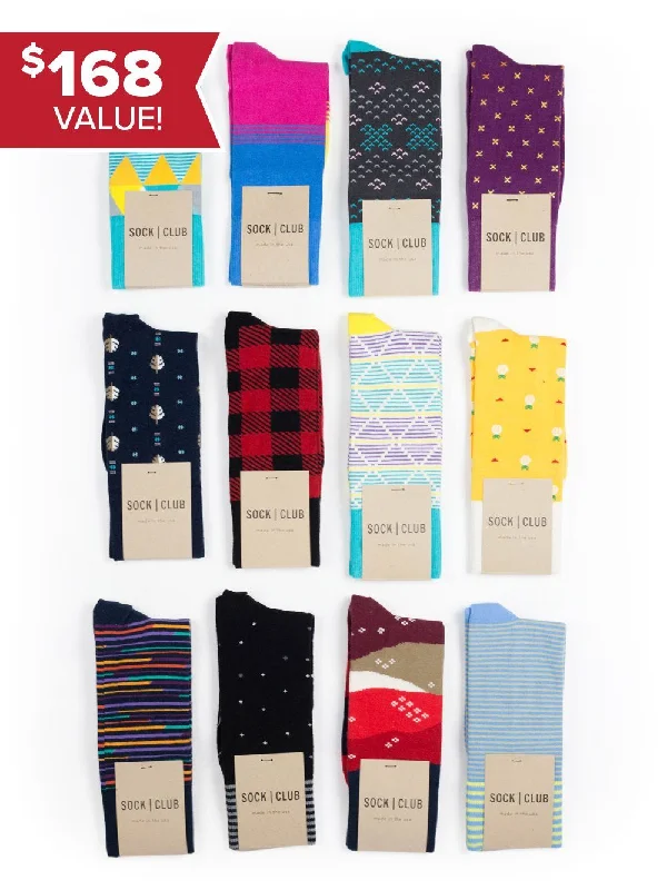 Sock Club Mystery Pack (12 Pairs)