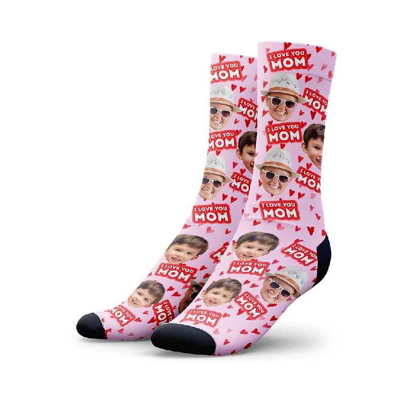 Custom I Love You Mom Socks