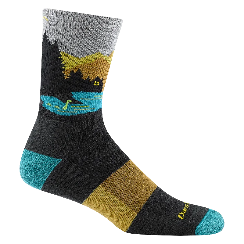 Darn Tough Men's Close Encounters Micro Crew Midweight Hiking Sock 5014 - Charcoal