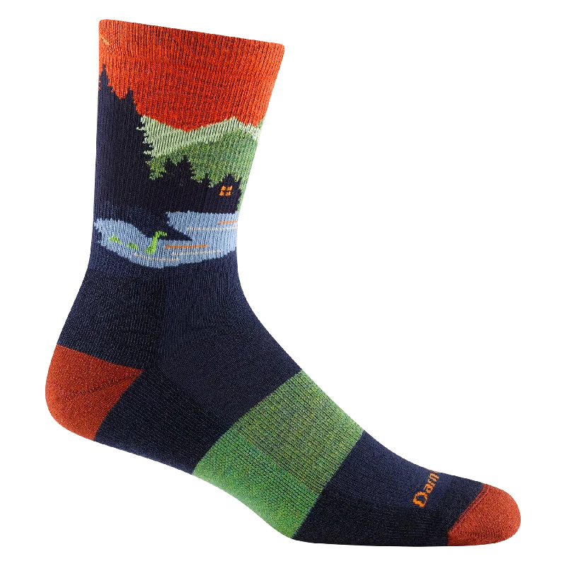 Darn Tough Men's Close Encounters Micro Crew Midweight Hiking Sock 5014 - Eclipse