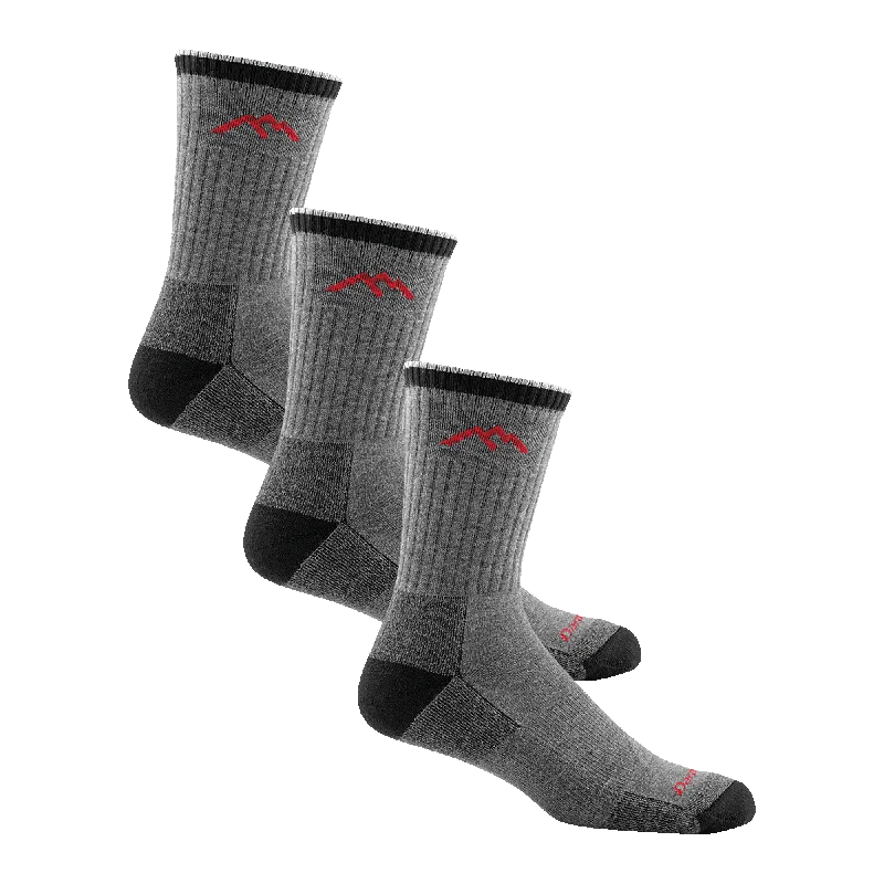 Darn Tough Mens Coolmax Hiker Micro Crew Midweight 3-Pack Socks