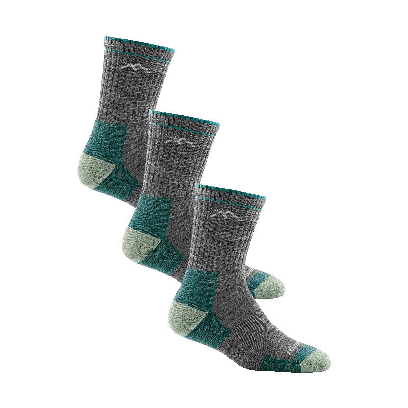 Darn Tough Womens Hiker Micro Crew Midweight 3-Pack Socks