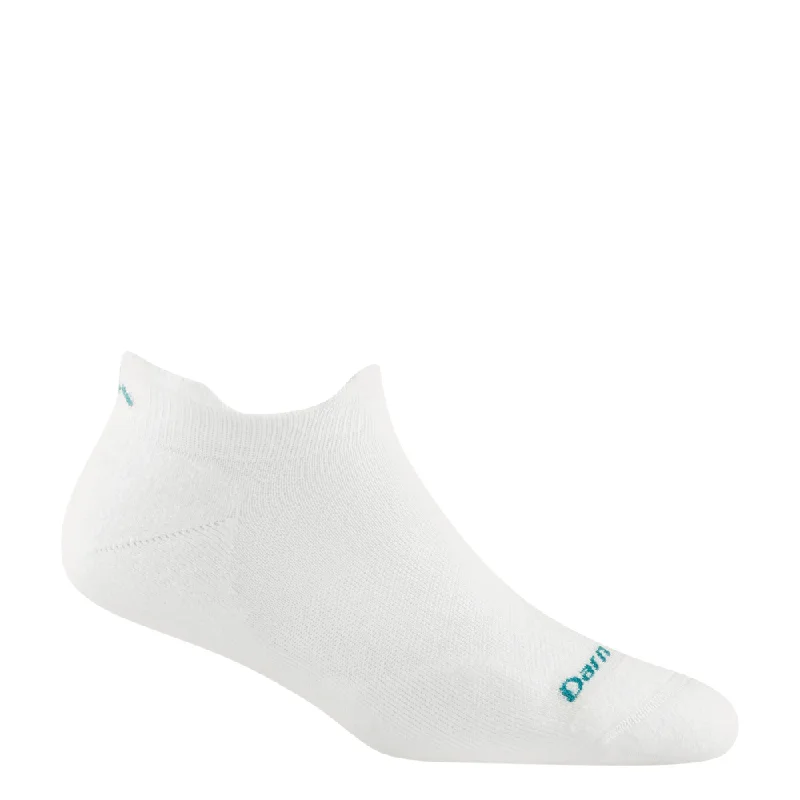 Darn Tough Women's Run No Show Tab Ultra-Lightweight Running Sock in White