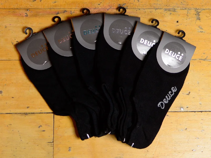 Deuce No Show Sock 6pk - Black