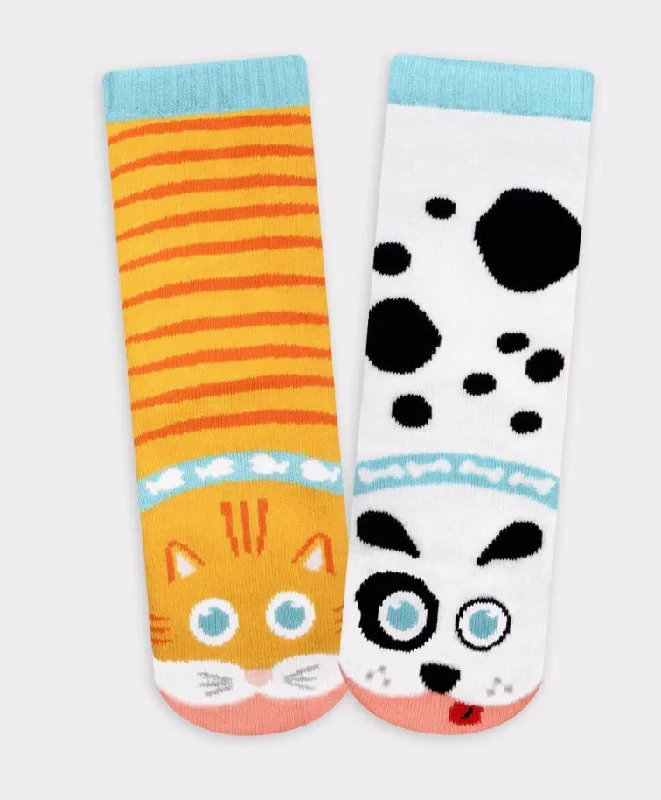 Dog & Cat | Kid Socks| Pals Fun Mismatched Socks