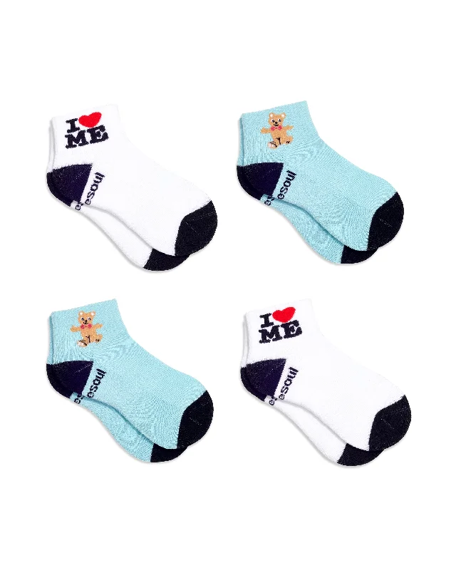 Ella Quarter Sock 4 Pack Mixed