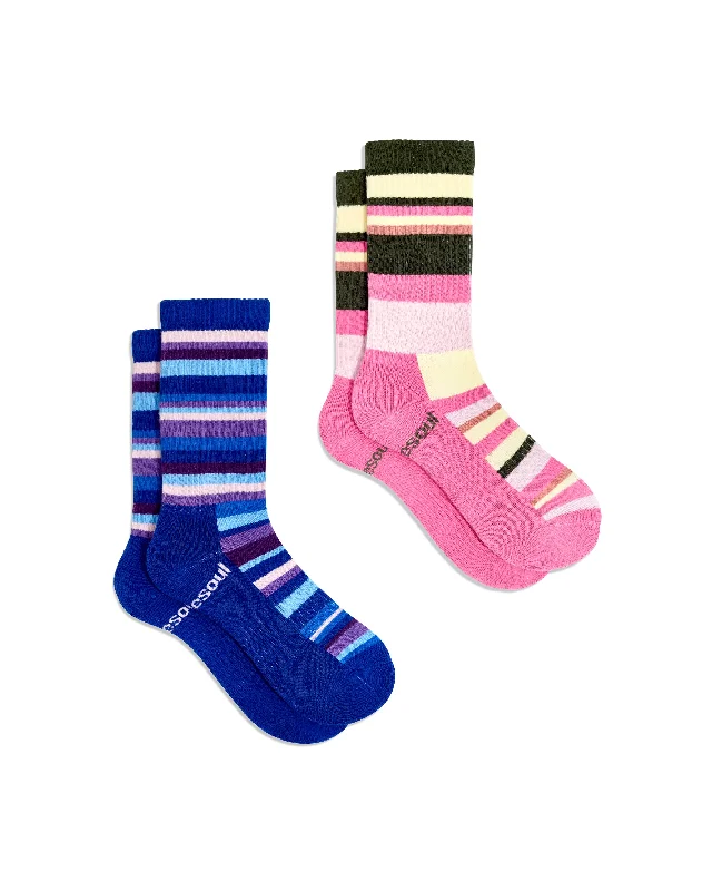 Eva High Sock 2 Pack Mixed