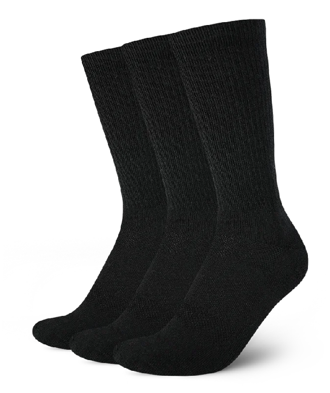 Everyday Merino Crew Socks Black 3-Pack