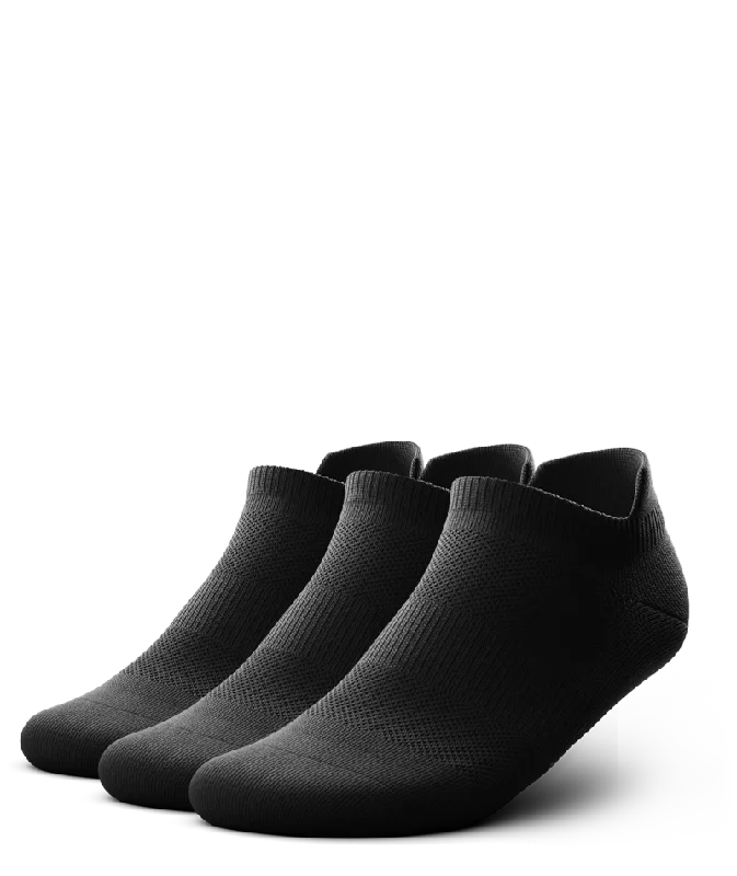 Flagship Ankle Socks Black 3-Pack