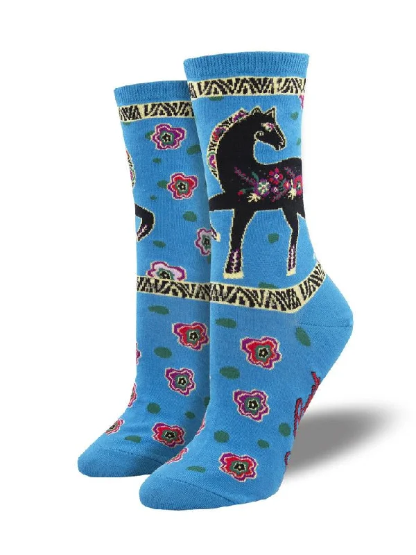 Floral Horse | Laurel Burch | Women's Crew