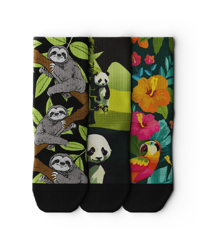 Forest Quarter Socks 3-Pack