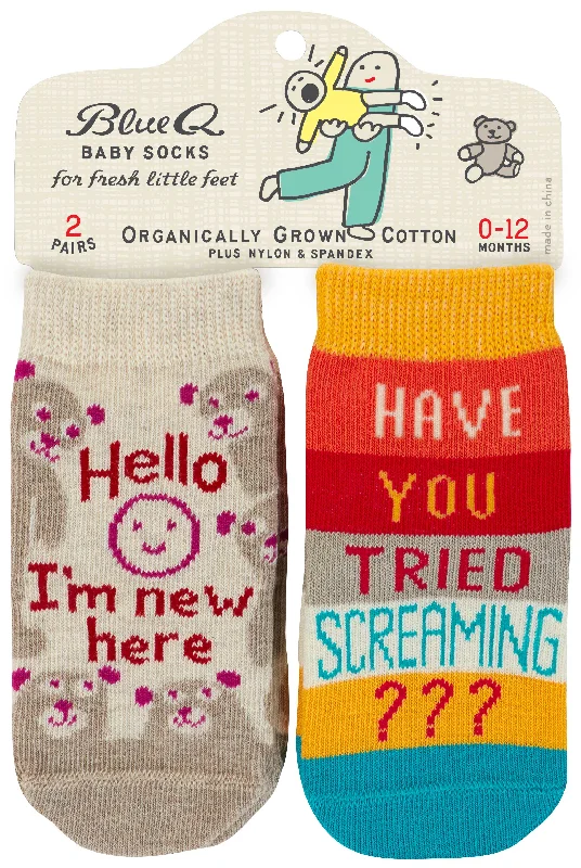 I’m New/Screaming Baby Socks