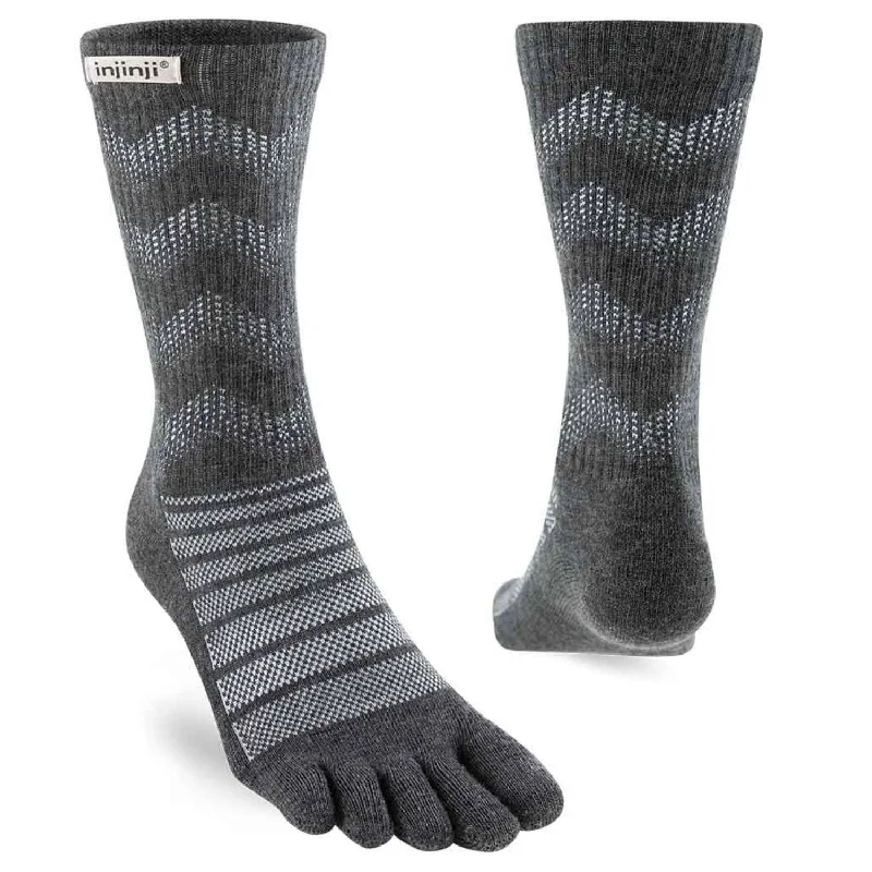 Injinji Outdoor Midweight Merino Wool Crew - Slate