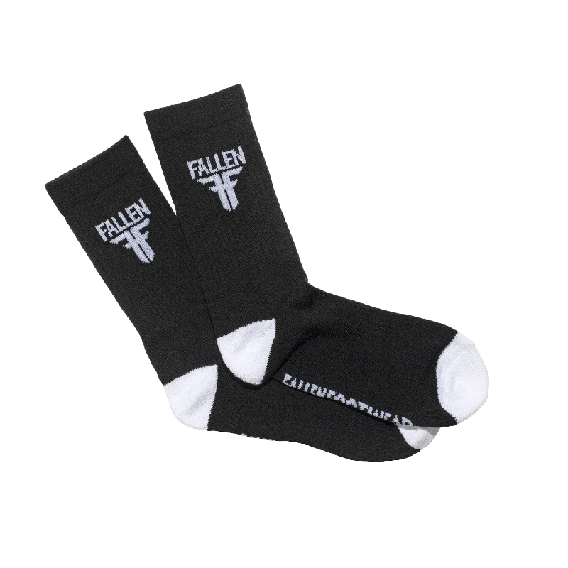 INSIGNIA SOCK - BLACK / WHITE