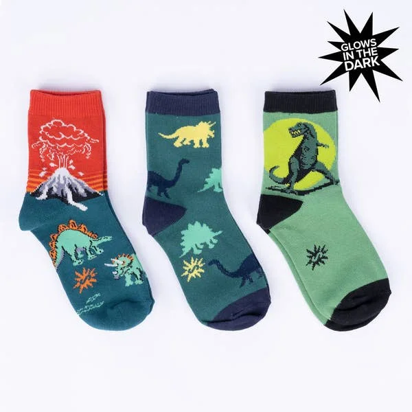 Junior Crew Sock Pack: Dinosaur Days