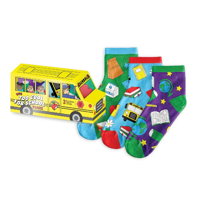 Kids' 3-Pack Back to School Socks