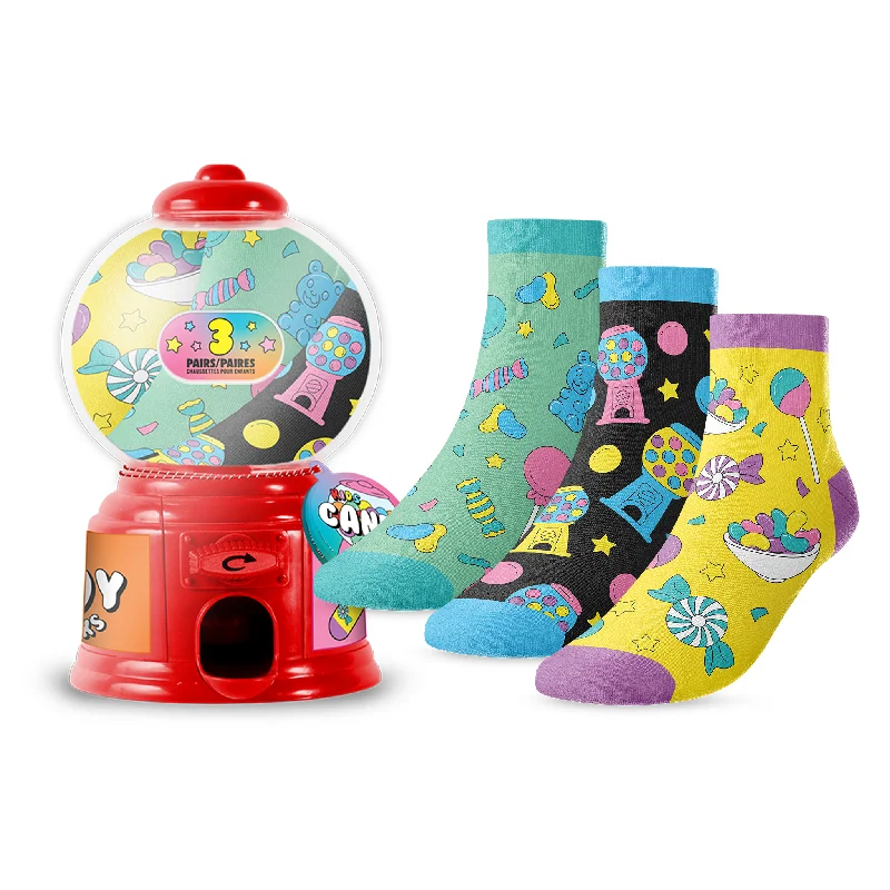 Kids' 3-Pack Candy Socks