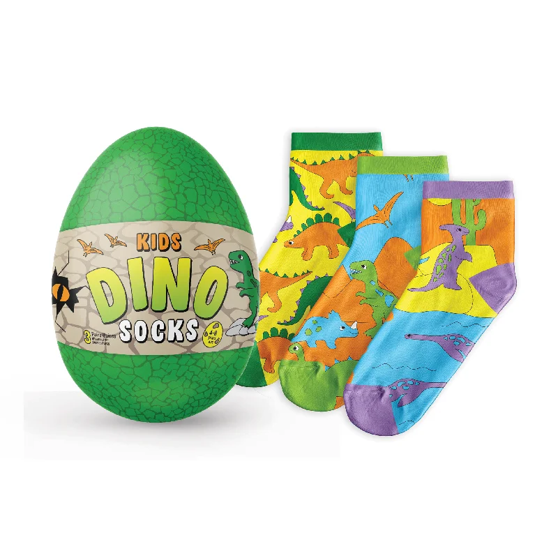 Kids' 3-Pack Dinosaur Socks