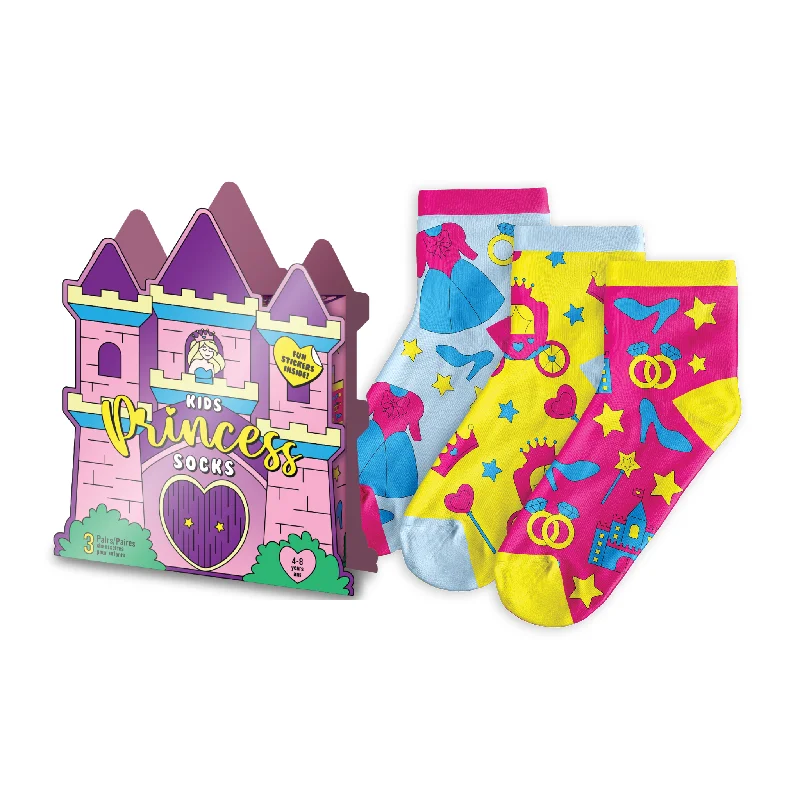 Kids' 3-Pack Princess Socks