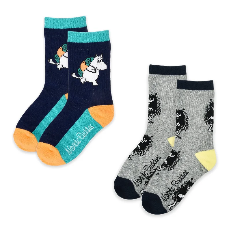 Kids Double Pack Moomintroll And Stinky - Navy And Grey