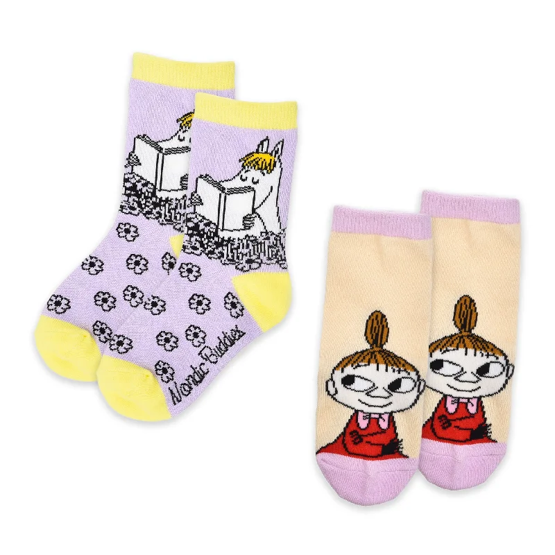 Kids Double Pack Snorkmaiden And Little My - Lilac And Light Peach