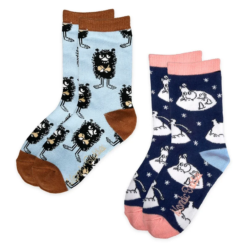 Kids Double Pack Socks - Moomintroll & Stinky