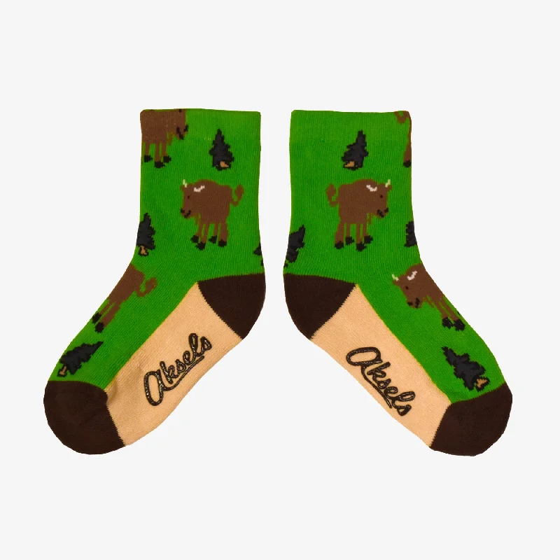 Kids Forest Friends Buffalo Socks