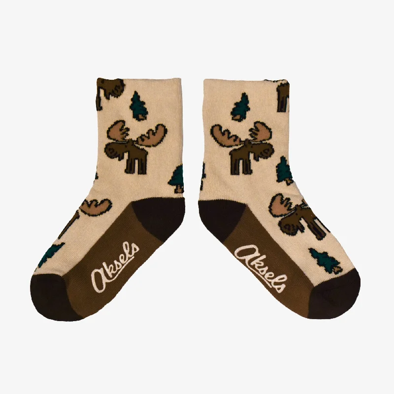 Kids Forest Friends Moose Socks