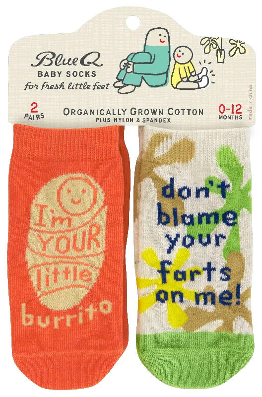 Lil Burrito/Farts Baby Socks