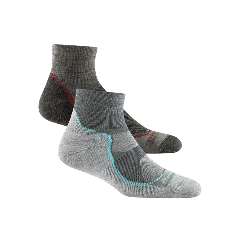 Men's and Women's Hiker 1/4 Sock 2-Pack