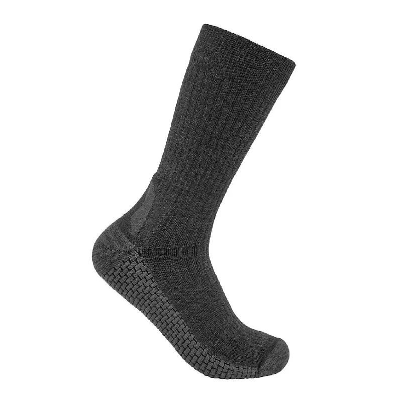 Men's Carhartt Force Grid Midweight Merino Wool Blend Crew Socks SC9270M