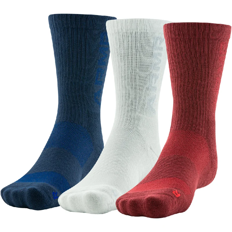 Men's Under Armour 3-Maker Mid Crew 3-Pack Socks