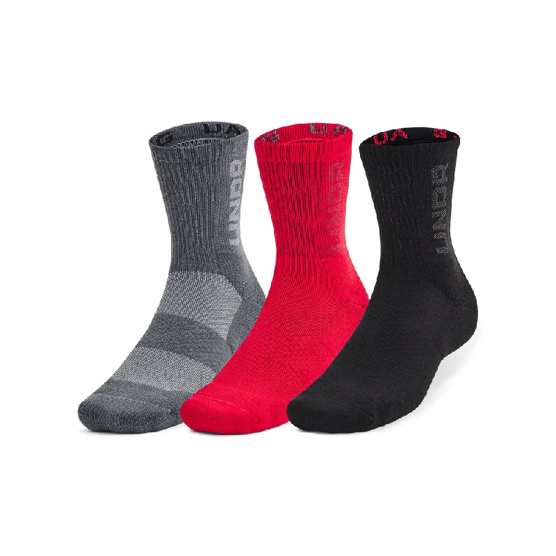 Men's Under Armour 3-Maker Mid Crew Socks 3-Pack