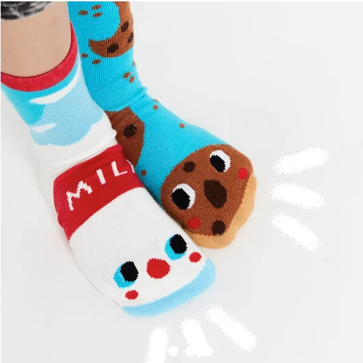 Milk & Cookies | Kid's Socks| Fun Mismatched Socks