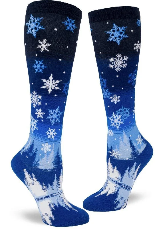 Snowflakes | Women's Knee-high