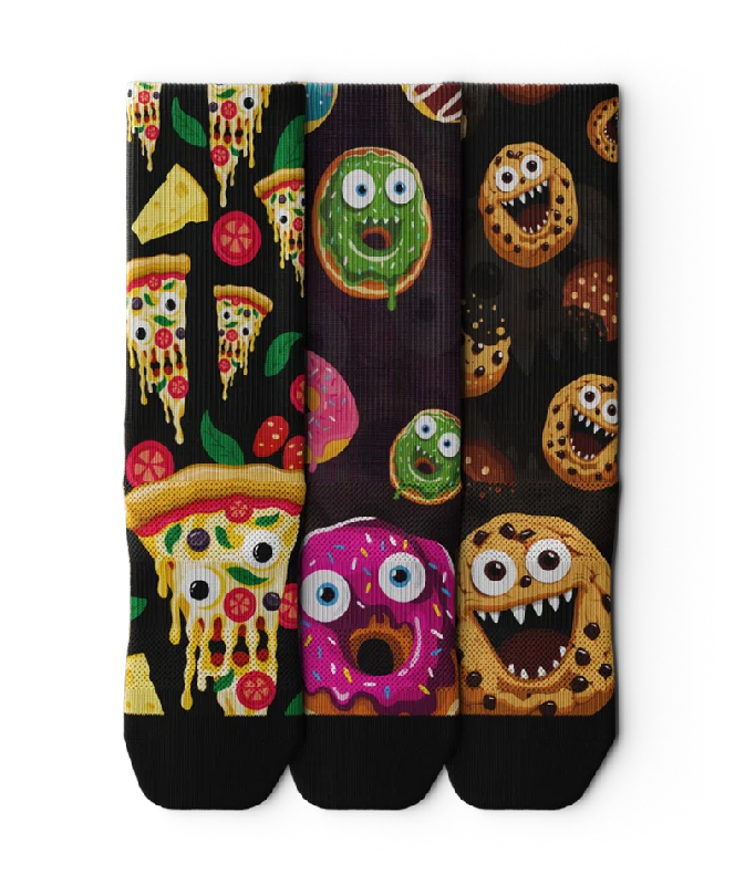 Monster Snack Crew Socks 3-Pack