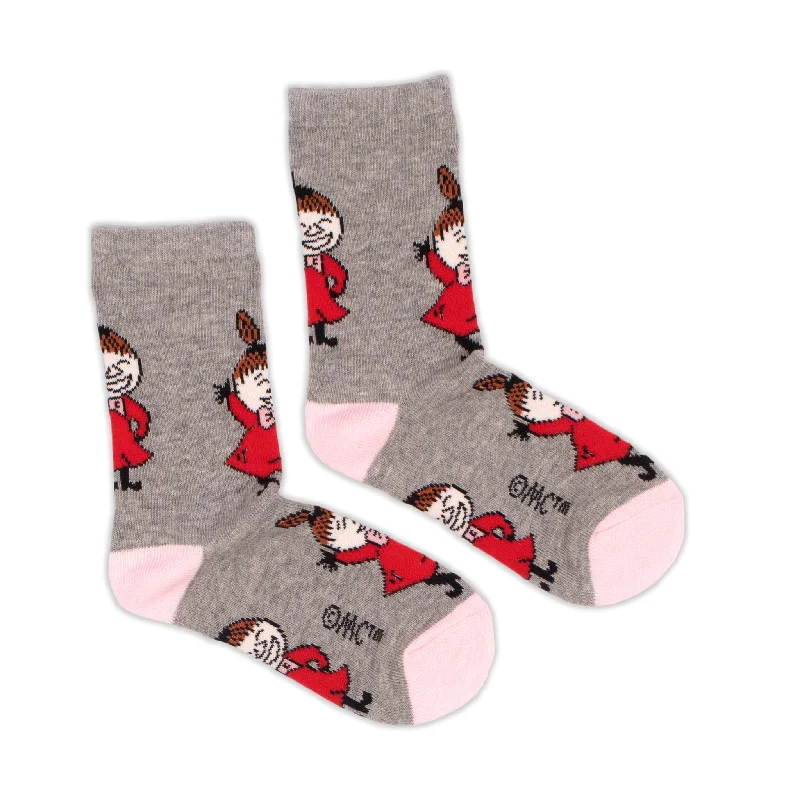 Little My Kids Socks - Grey & Pink