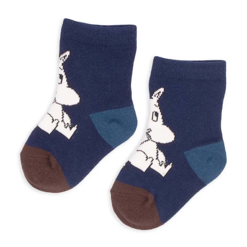 Moomintroll Baby Socks - Navy Blue