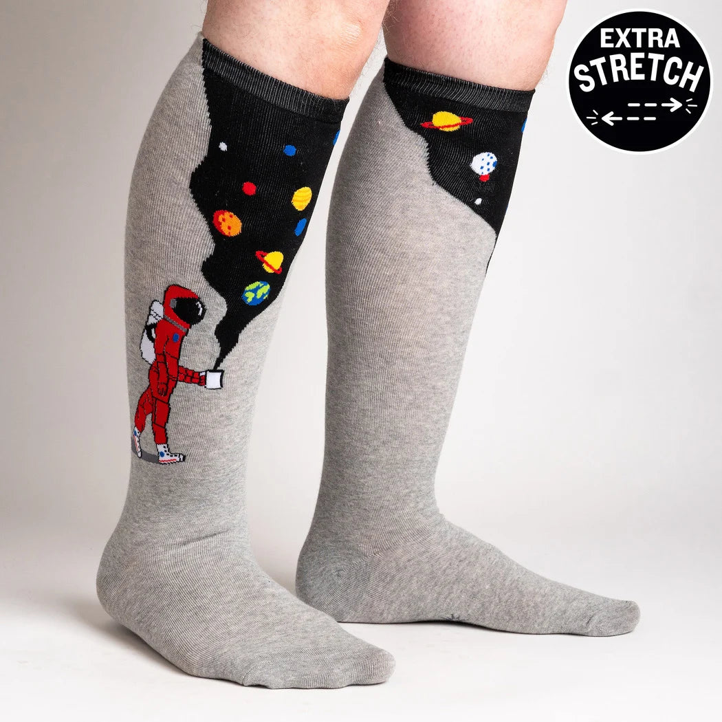 Moon Walk in the Morning | All Gender | Stretch-It™ | Wide Calf Knee-high