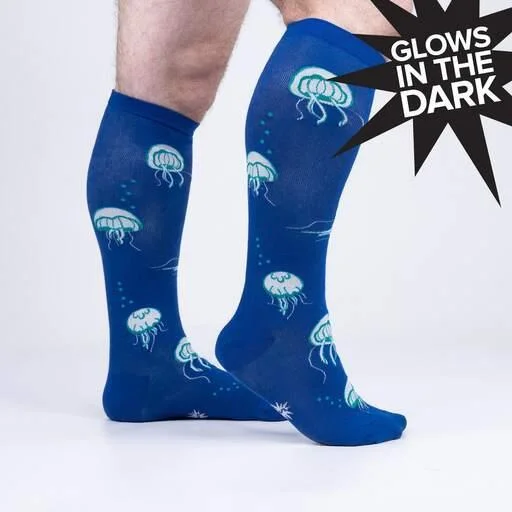 Nice to Sea You | Glow In The Dark | All Gender Stretch-It™ Wide Calf Knee-high