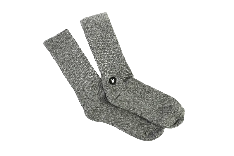 PATCH SOCK HEATHER GRAY