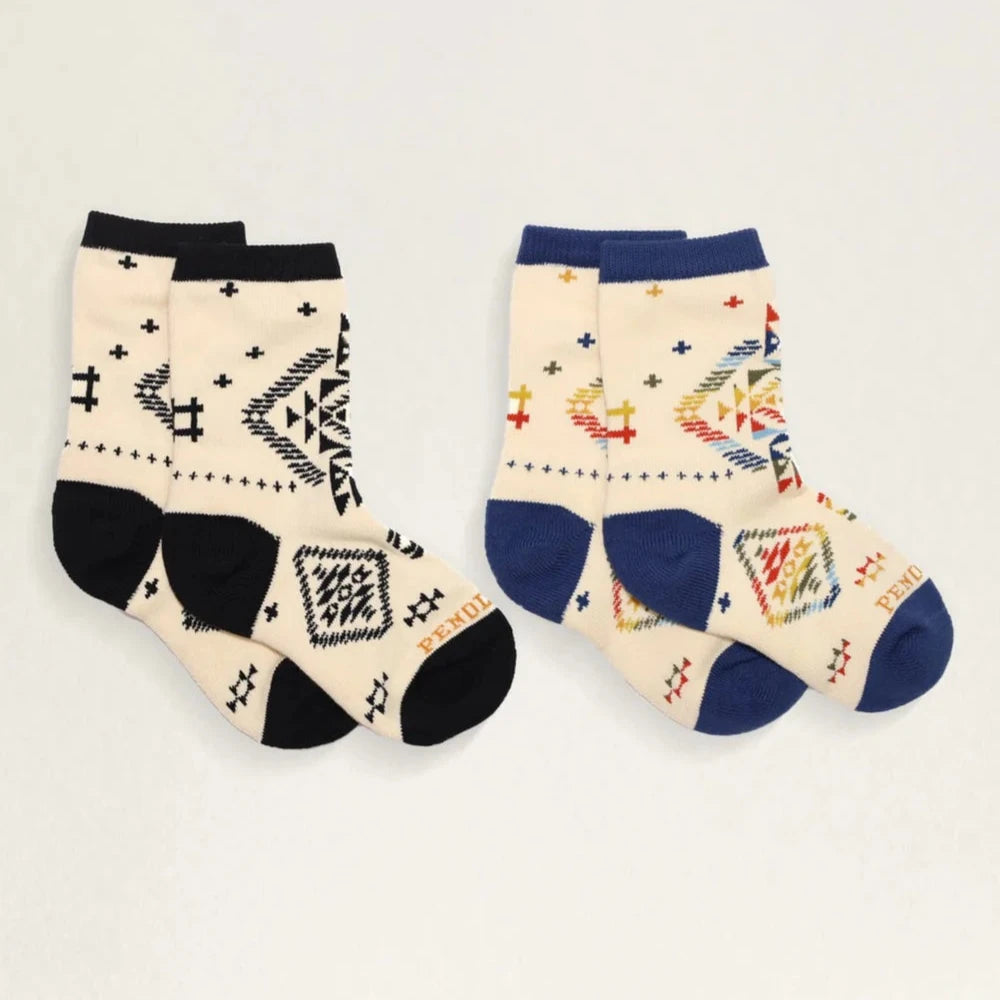 Pendleton Kid's Wild Blooms Crew Socks -2 Pack